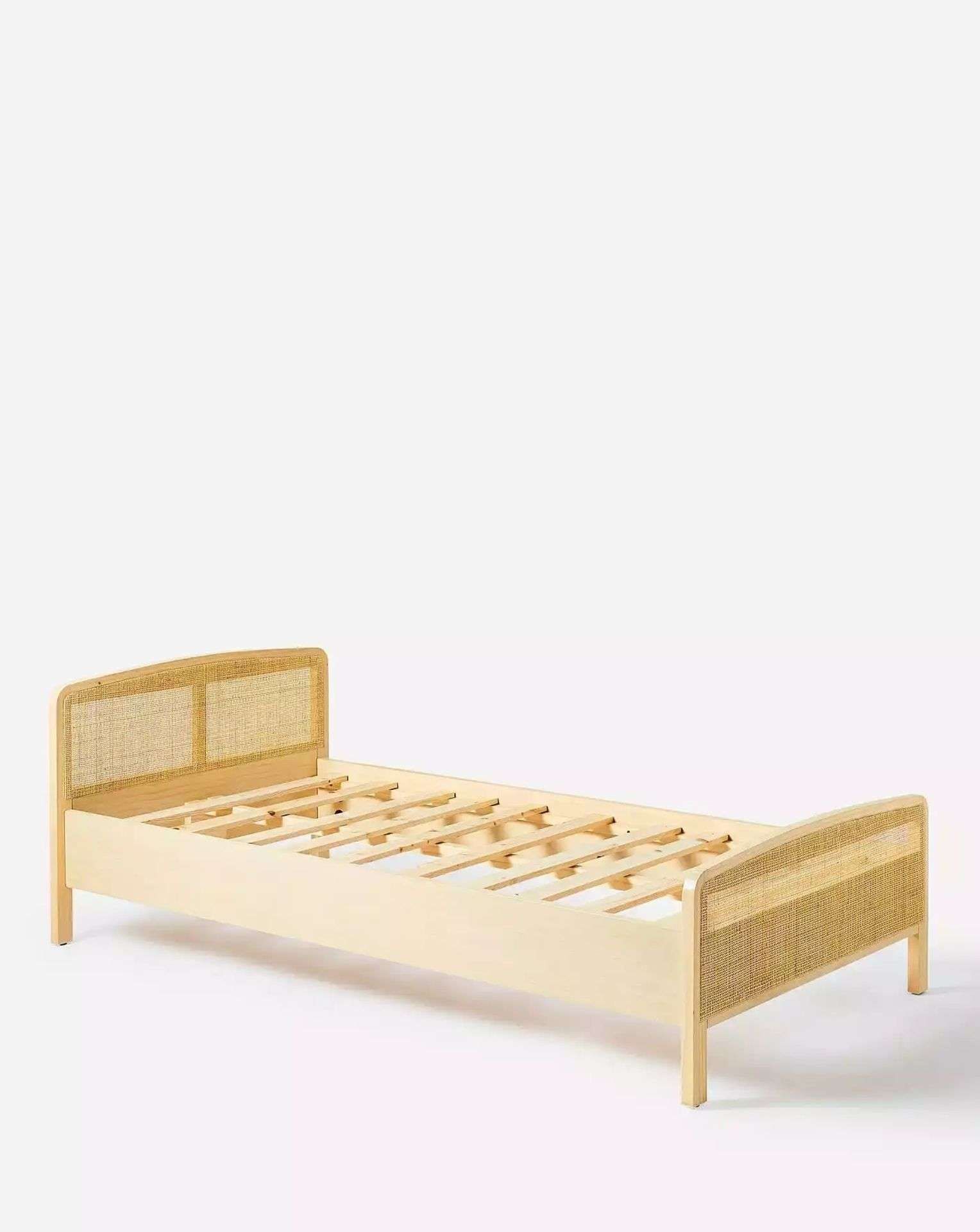 BRAND NEW Noah Rattan Kids Bedframe. RRP £449 EACH. Beautifully made, our Noah Rattan range is an - Image 2 of 2