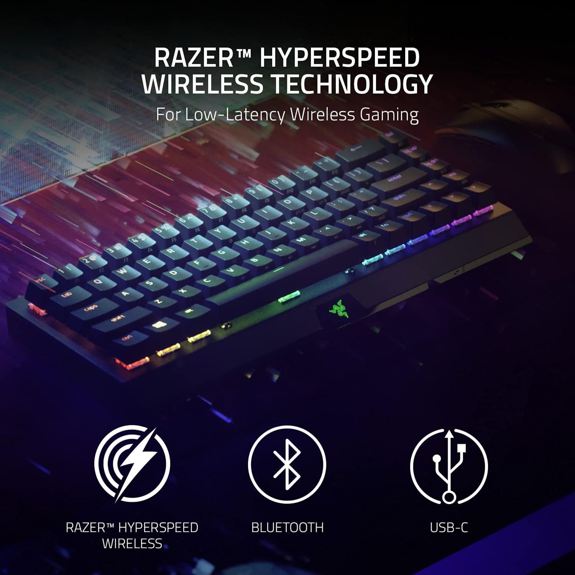 BRAND NEW FACTORY SEALED RAZER Blackwidow V3 Mini Hyperspeed Wireless 65% Mechanical Gaming - Image 2 of 6
