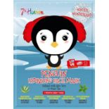144 x BRAND NEW 7TH HEAVEN WINTER WONDERLAND PENGUIN HYDRATING FACE MASKS INFUSED WITH ALOE VERA AND