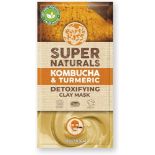 336 X BRAND NEW EARTH KISS SUPER NATURALS KOMBUCHA AND TURMERIC DETOXIFYING CLAY MASKS - PW