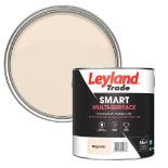 8 X BRAND NEW LEYLAND TRADE SMART MULTISURFACE MAGNOLIA PAINT 2.5L S1-13