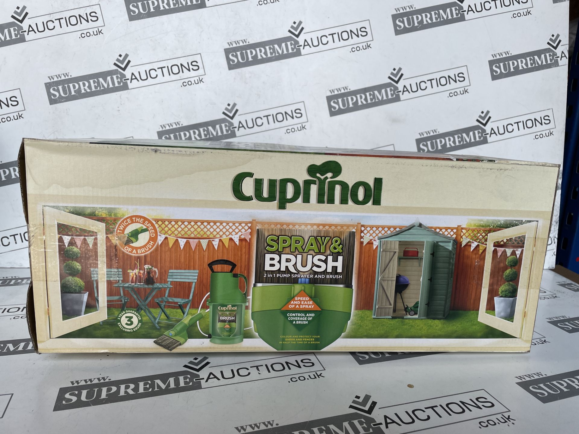 3 X BRAND NEW CUPRINOL SPRAY AND BRUSH 2 IN 1 PUMP SPRAYERS AND BRUSH