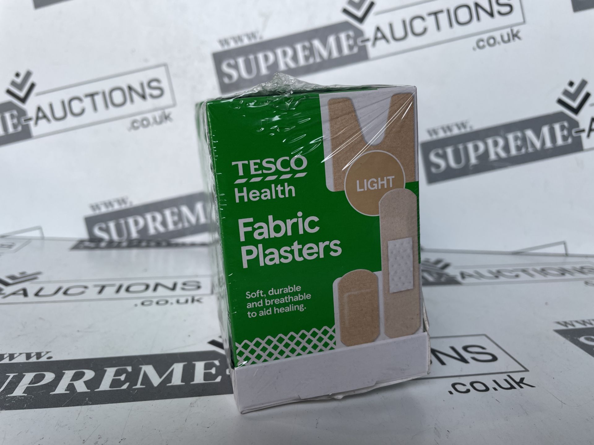 144 X BRAND NEW PACKS OF TESCO FABRIC PLASTER PACKS R5.6