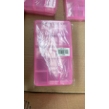 250 X BRAND NEW PINK 15 COMPARTMENT ORGANISERS STR