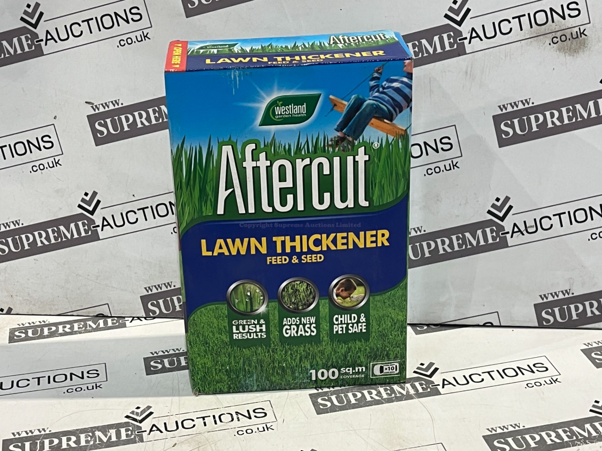 20 X BRAND NEW WESTLAND AFTERCUT LAWN THICKENED 100 SQUARE METER FEED AND SEED R16-5