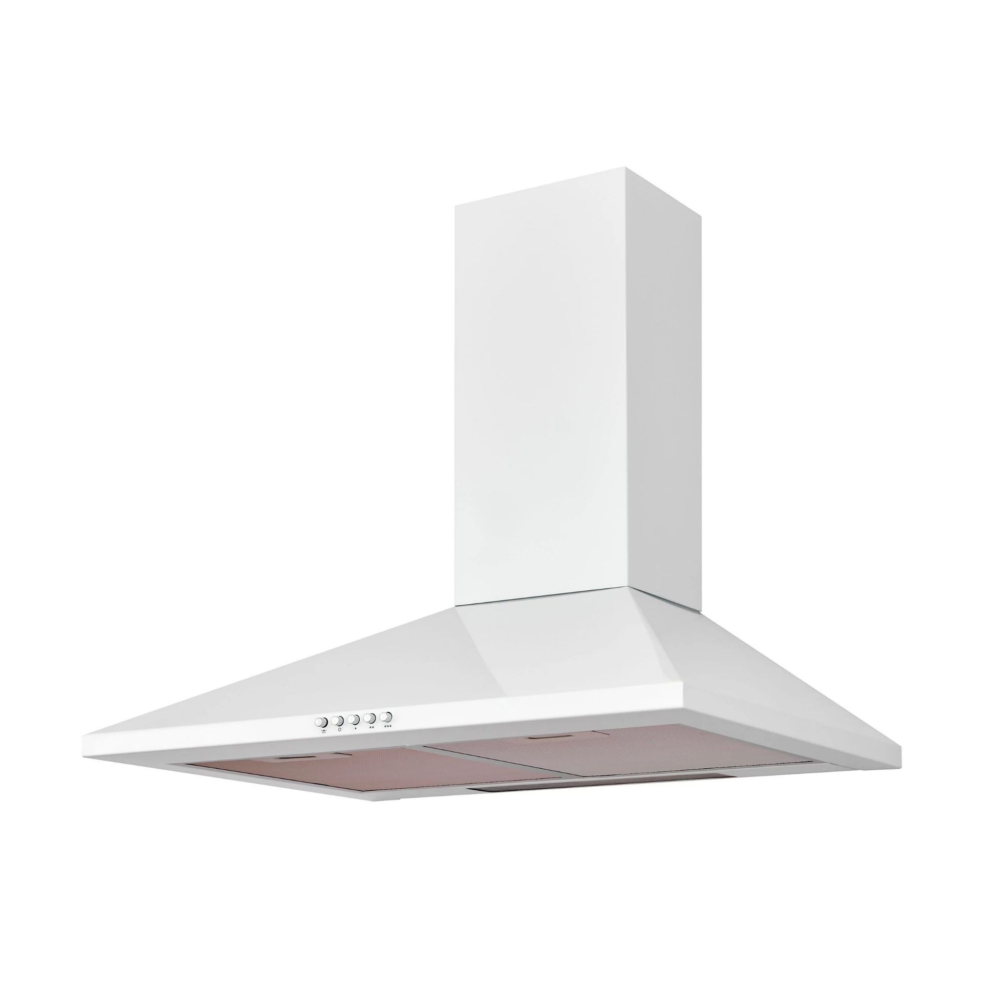 BRAND NEW COOKE AND LEWIS CHW60 WHITE CHIMNEY HOOD R16-4