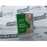 144 X BRAND NEW PACKS OF TESCO FABRIC PLASTER PACKS R5.6