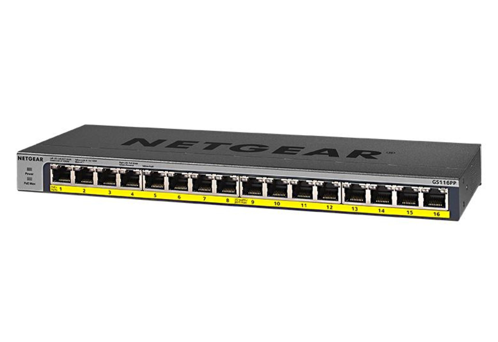 BRAND NEW FACTORY SEALED NETGEAR 16-Port Gigabit Ethernet PoE+ Unmanaged Network Switch. RRP £229.