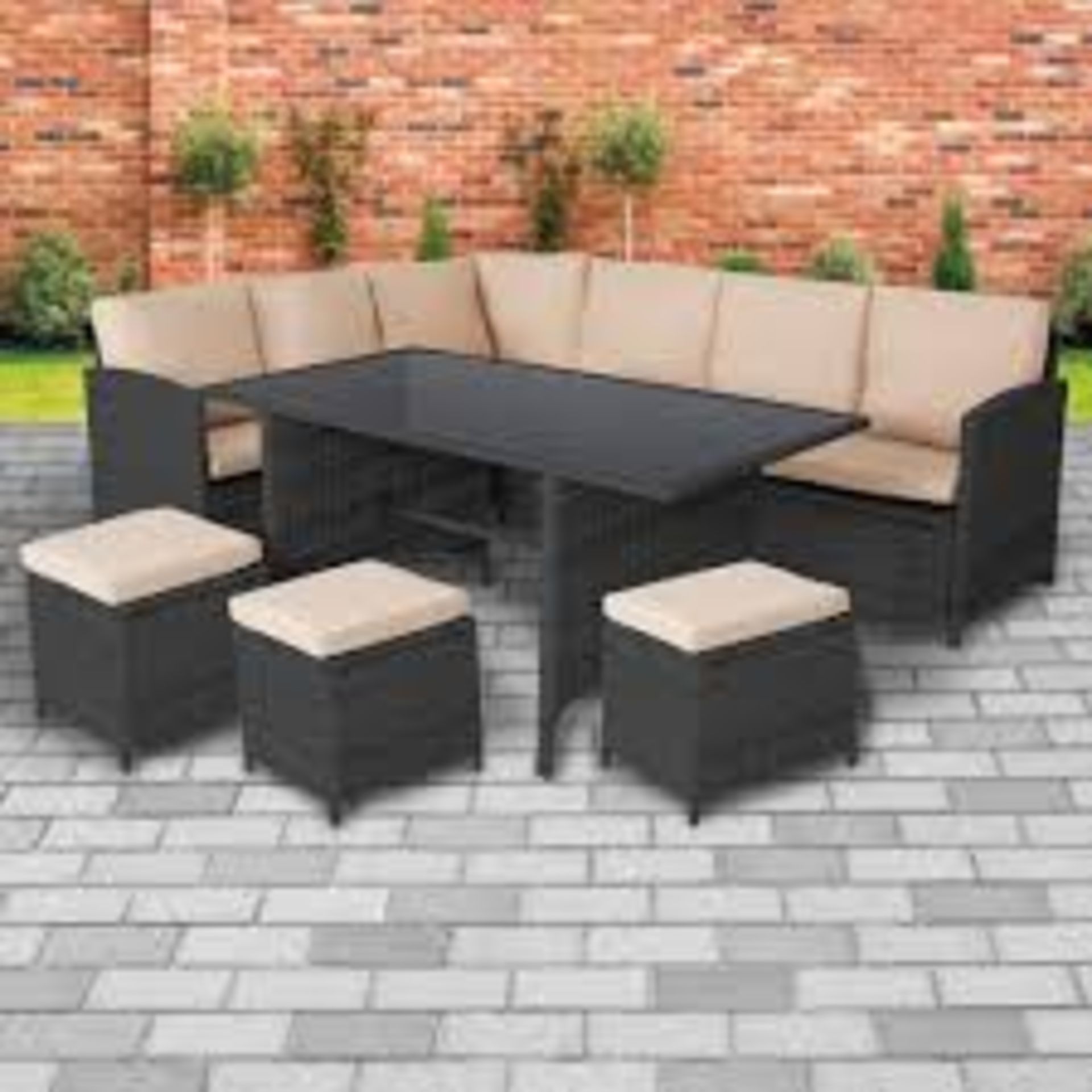 KENT RATTAN 6 PIECE SOFA SET, SOFT REMOVABLE CUSHIONS, STRONG AND DURABLE, PERFECT FOR YOUR PATIO