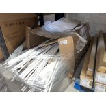 MIXED PALLET TO INCLUDE CURTAIN POLES, BLINDS, LINO, CURTAIN RAILS ETC S1R9