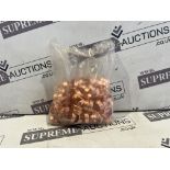 20 X BRAND NEW PACKS OF 100 COPPER OLIVE RINGS S1-3