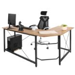 BRAND NEW PREMIUM HOMFA L SHAPED OFFICE/GAMING DESK R19-7