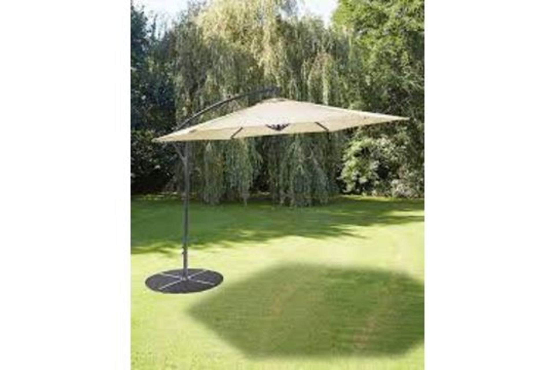 New & Boxed Royal Craft Cantilever 3m Ivory Parasol. RRP £249. (ROW2.8) The Royal Craft Cantilever