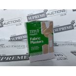 144 X BRAND NEW PACKS OF TESCO FABRIC PLASTER PACKS R5.6