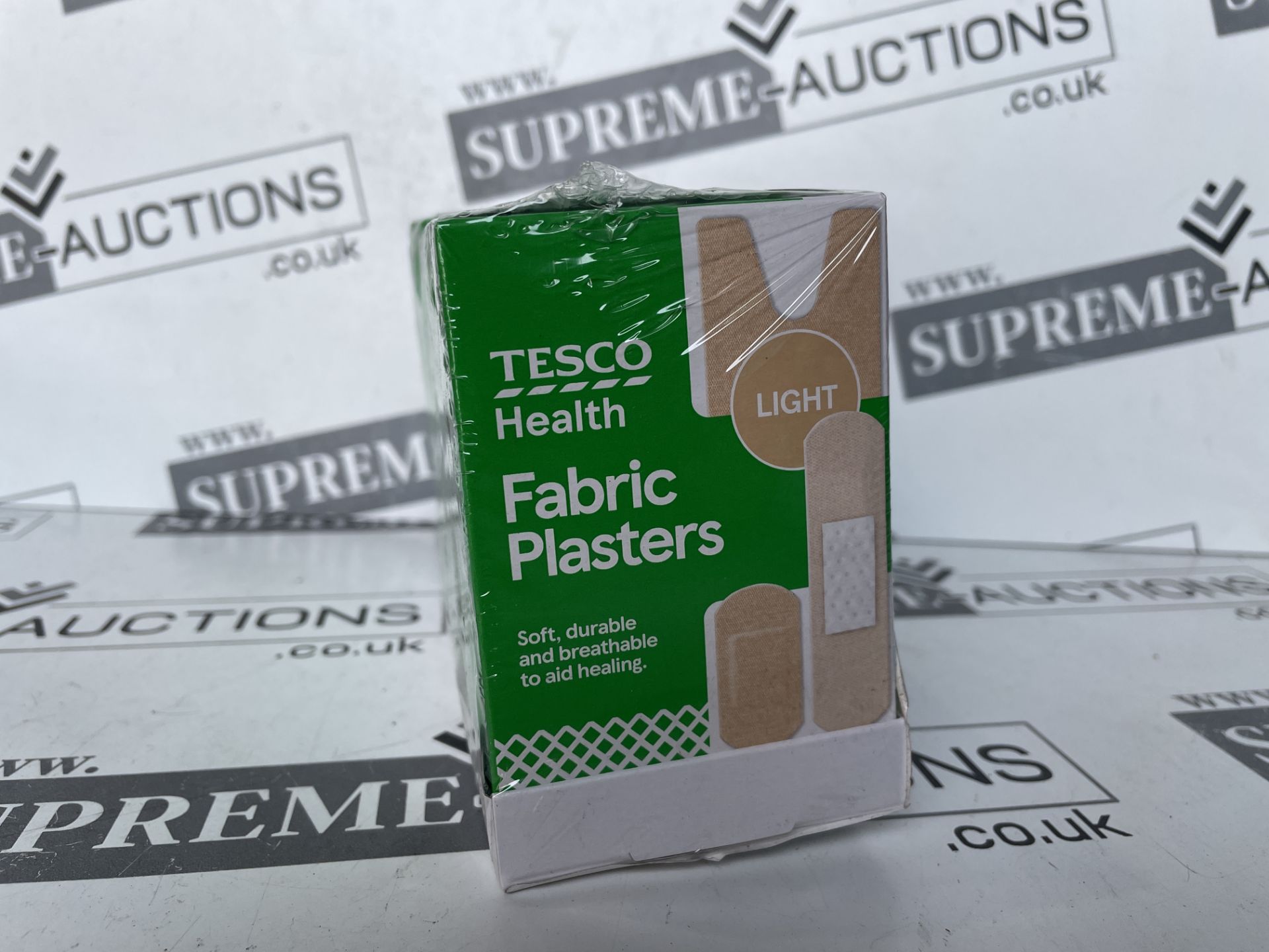 144 X BRAND NEW PACKS OF TESCO FABRIC PLASTER PACKS R5.6