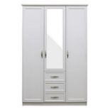 BRAND NEW KINGSTON WHITE AND OAK LUXURY 2 DOOR 3 DRAWER WARDROBE RRP £399, The Kingston Bedroom