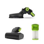 2 X BRAND NEW POLTI SR110 ACCESSORIES KIT INCLUDING MOTORIZED MINI BRUSH, FLEXIBLE BRUSH AND HEPA