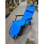 2 X BRAND NEW LUXURY BLUE PREMIUM SUN LOUNGERS R11-5