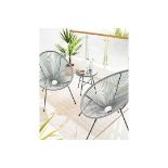 New & Boxed Salsa Bistro Lounge Set (SILVER). RRP £349.99 each. The Salsa Bistro Lounge Set complete