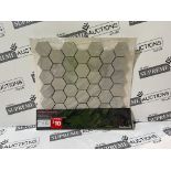 31 X BRAND NEW ULTIMATE MARBLE WALL AND FLOOR MOSAIC TILES R15-10