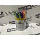 10 X BRAND NEW PACKS OF 36 ASSORTED COLOURS FINE TIP PENS R6-7
