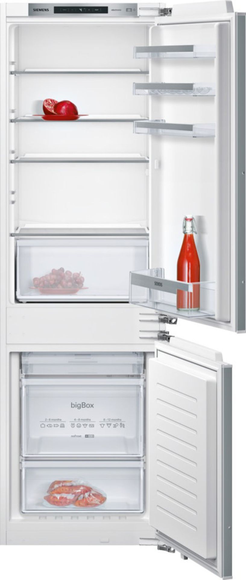 Siemens KI86NVFF0G Integrated 60/40 Frost Free Fridge Freezer. - H/S. No more defrosting your