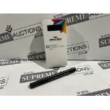 50 X BRAND NEW PACKS OF 10 TRIANGULAR DRYWIPE MARKER PENS BLACK R5-2