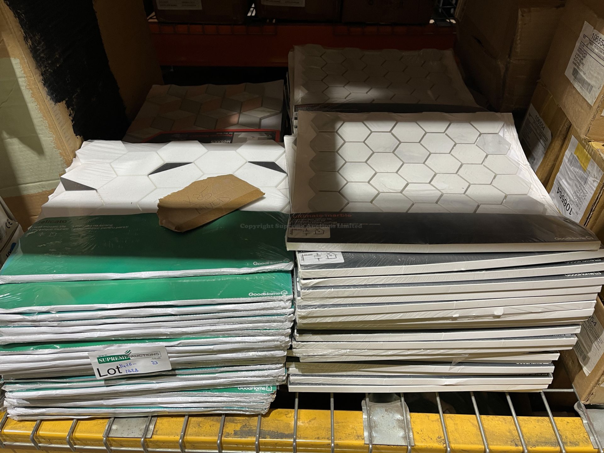 30 X BRAND NEW MOSAIC TILE SHEETS IN VARIOUS DESIGNS R9-10