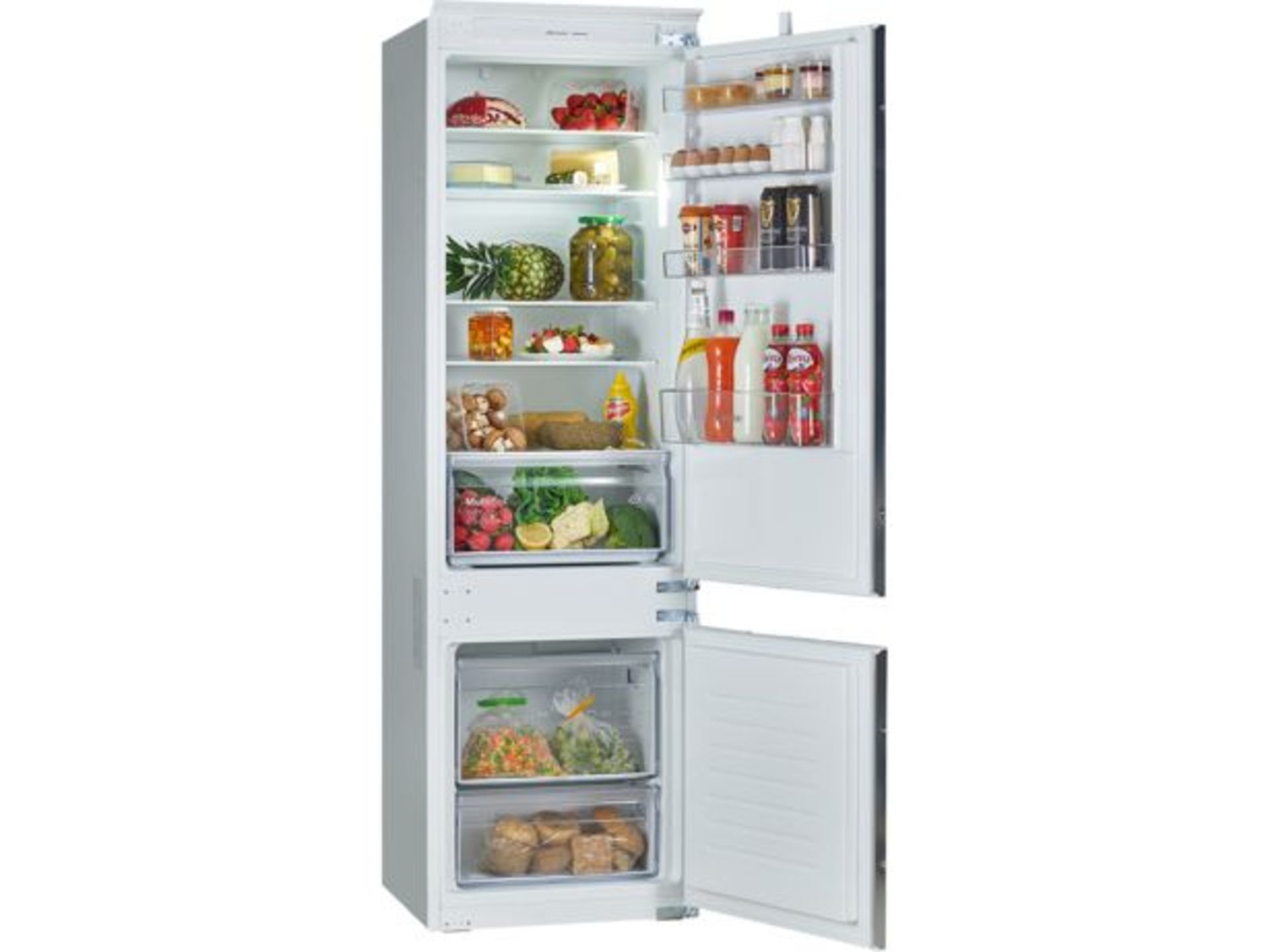 Bosch KIV87NSF0G Series 2 Built-in fridge-freezer with freezer at bottom 177.2 x 54.1 cm sliding