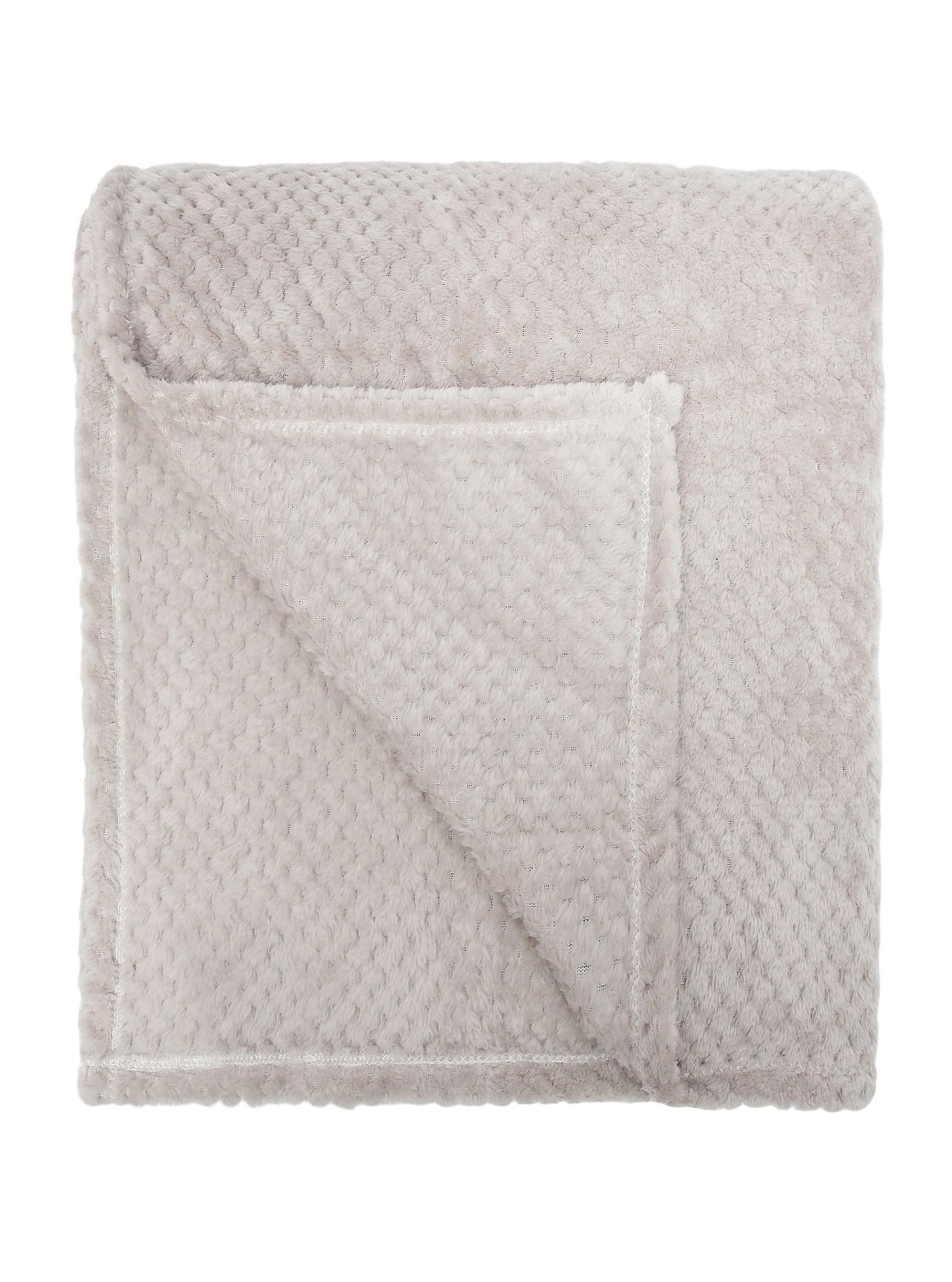 4 X BRAND NEW SLEEPDOWN COSY COLLECTION WAFFLE FLEECE THROWS R9-14 - Image 3 of 3