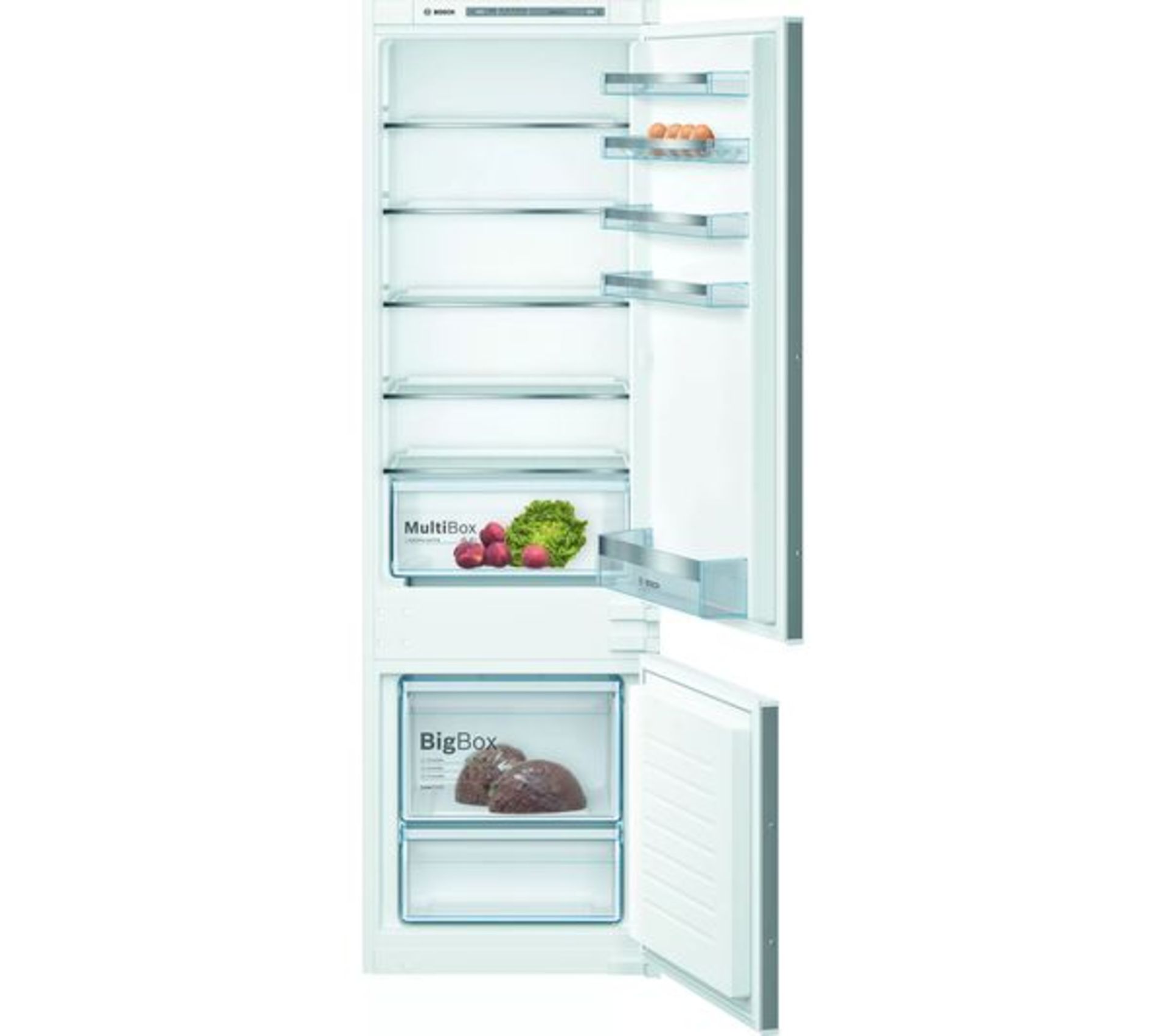 Bosch Serie KIV87VSF0G | 4 Built-in fridge-freezer with freezer at bottom 177.2 x 54.1 cm sliding