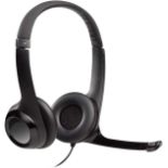 3 X BRAND NEW LOGITECH H390 WIRED HEADSETS FOR PC AND LAPTOP RRP £55 EACH R9B-13