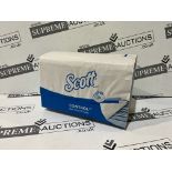 5 X BRAND NEW PACKS OF 15 240 SHEET SCOTT CONTROL BLUE HAND TOWELS R15-9