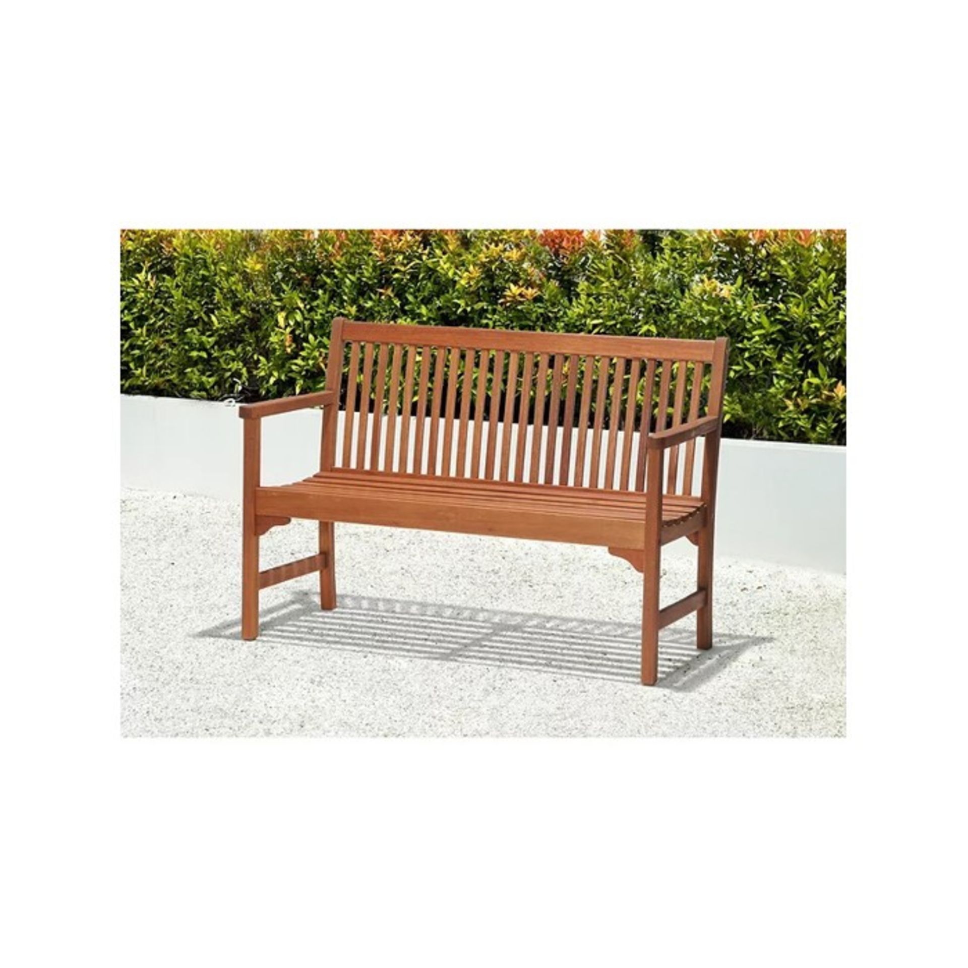 BRAND NEW JOHN LEWIS 2-Seater Garden Bench, FSC-Certified (Eucalyptus Wood), Natural. RRP £253.50. - Bild 2 aus 4