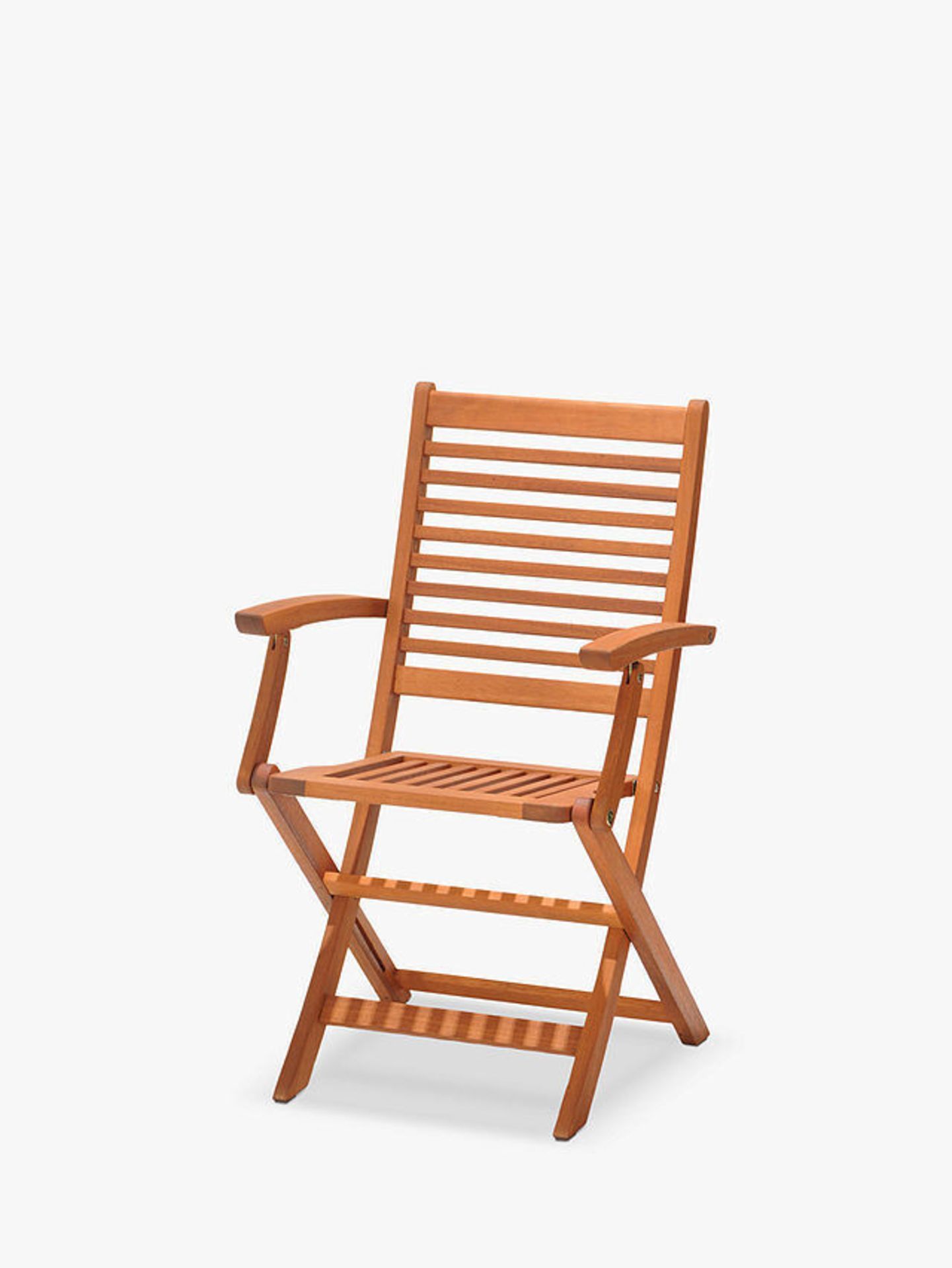 BRAND NEW JOHN LEWIS Folding Garden Armchair, Set Of 2, FSC-Certified (Eucalyptus Wood), Natural.