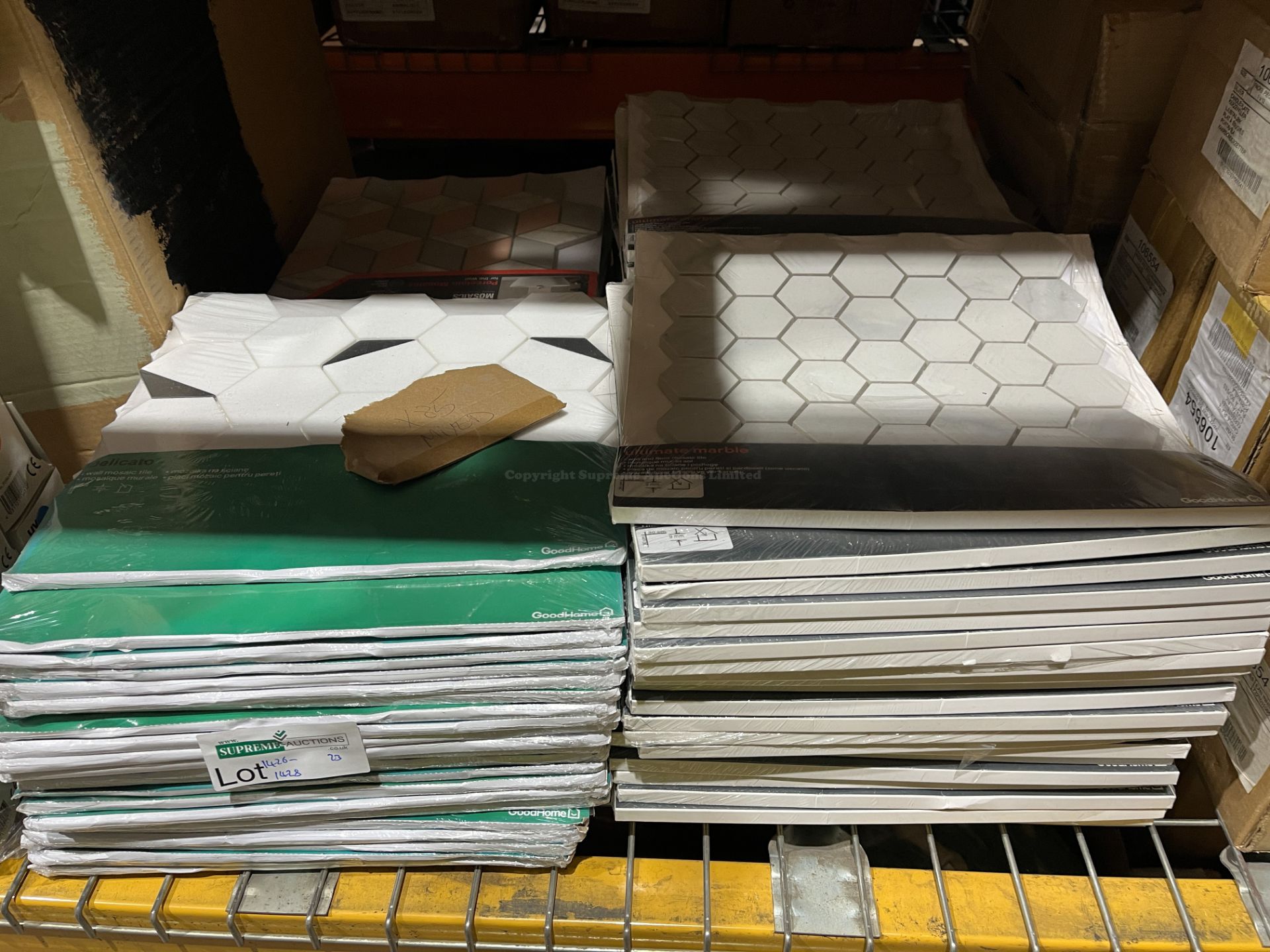 25 X BRAND NEW MOSAIC TILE SHEETS IN VARIOUS DESIGNS R9-10
