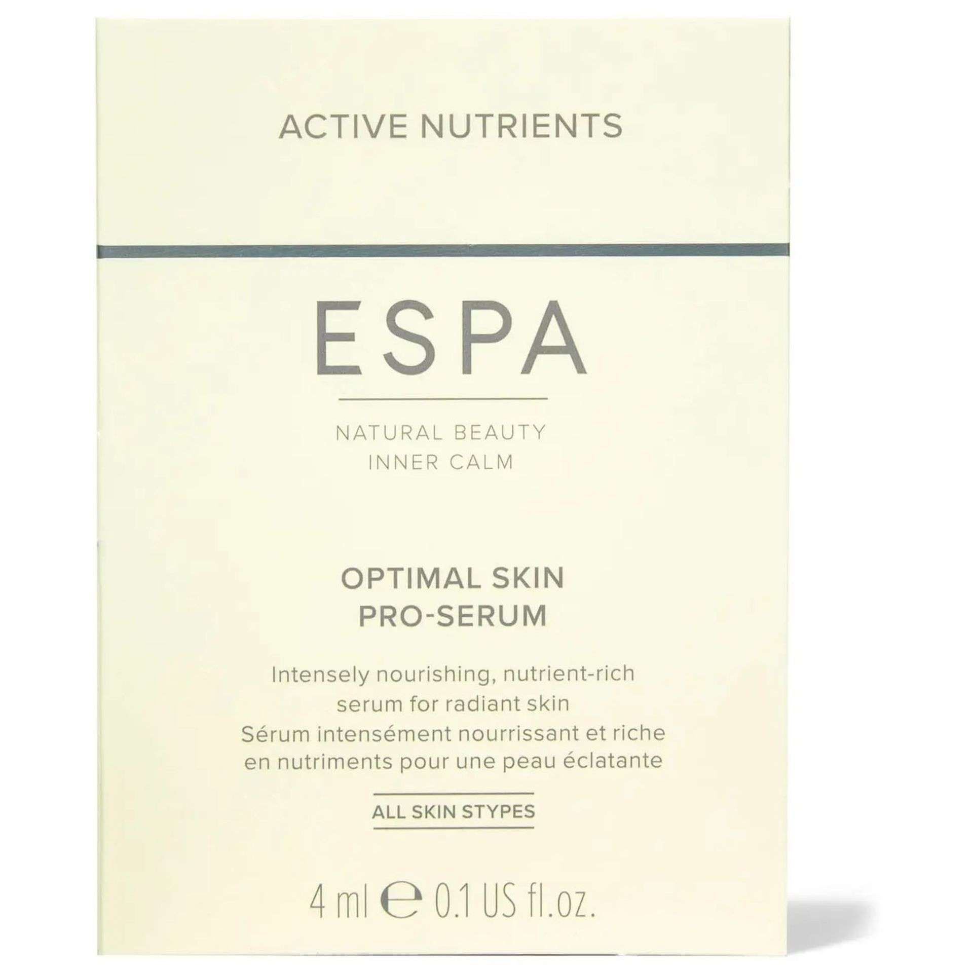 20x BRAND NEW ESPA Optimal Skin Pro-Serum 4ml RRP £15 EACH. EBR4/5. This nutrient-rich, glow-