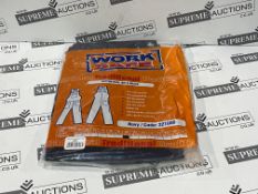 24 X BRAND NEW WORK SAFE TRADITIONAL COTTON BIB AND BRACE SIZE LARGE R15-9