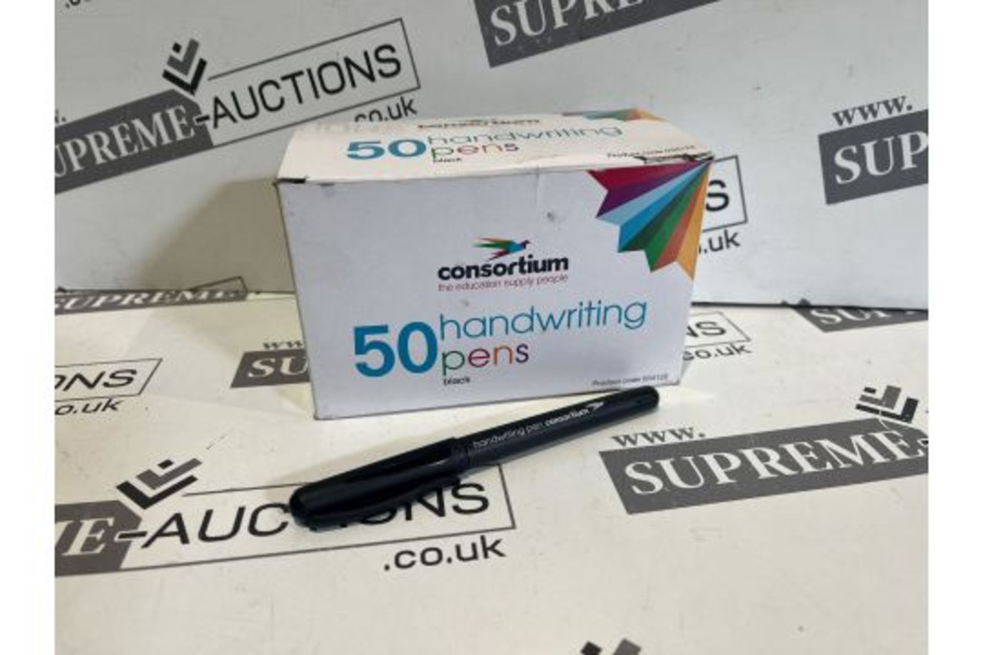 TRADE LOT 50 X BRAND NEW PACKS OF 50 BLACK HANDWRITING PENS R17.6