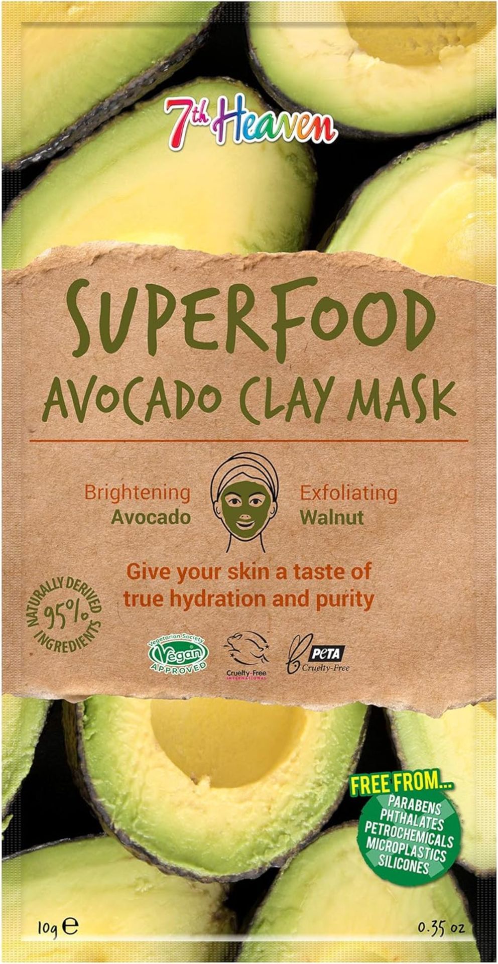 160 X BRAND NEW 7TH HEAVEN SUPERFOOD AVOCADO CLAY MASKS EBR7