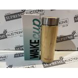 25 X BRAND NEW WAKECUP BAMBOO REUSABLE COFFEE CUPS R15-11