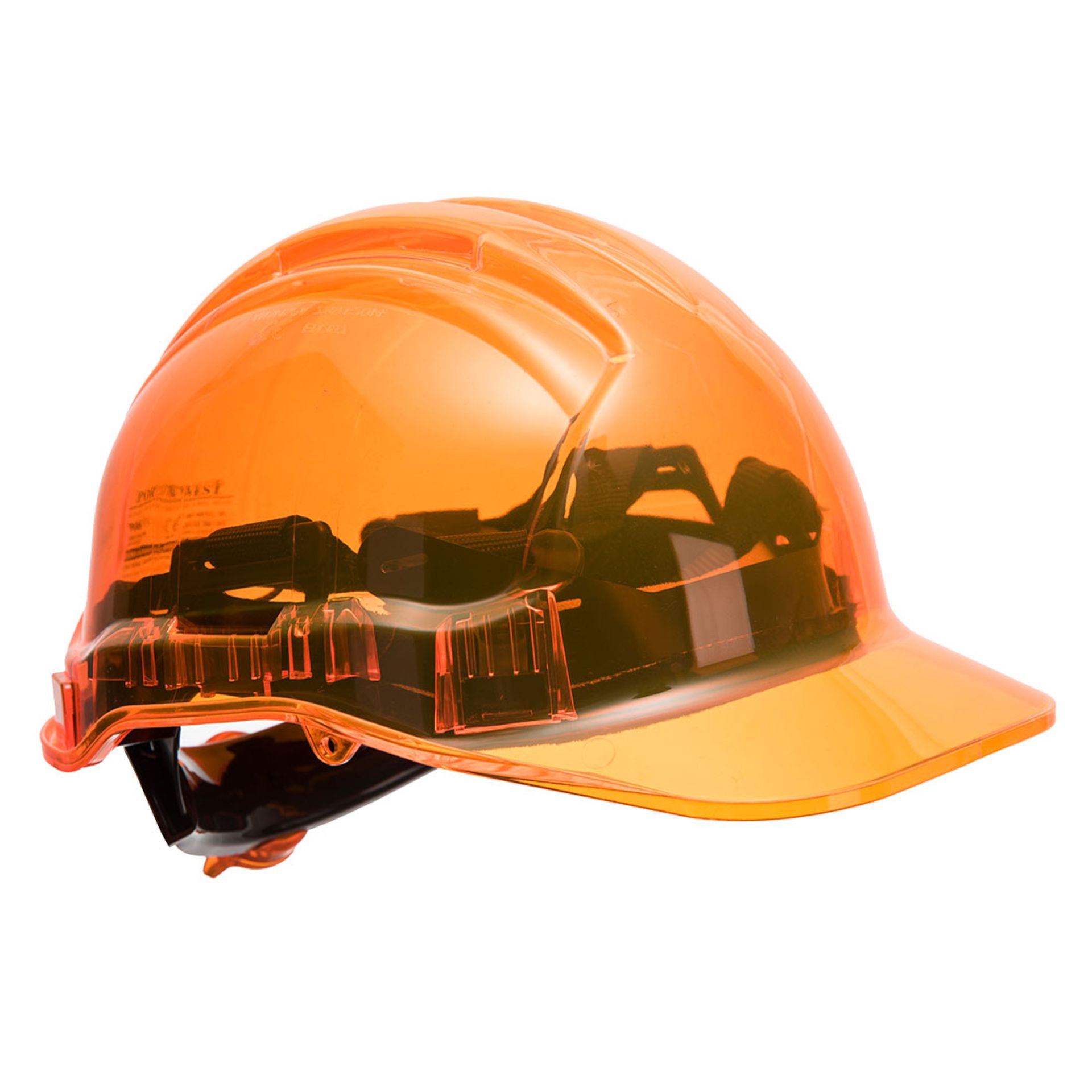 20 X BRAND NEW PORTWEST ORANGE PEAK VIEW RACTHET HARD HATS RRP £40 EACH R15-1