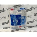 2 X BRAND NEW PACKS OF 20 3M XL PROTECTIVE COVERALLS EXP NOV 2025 RRP £210 PER PACK R15-8