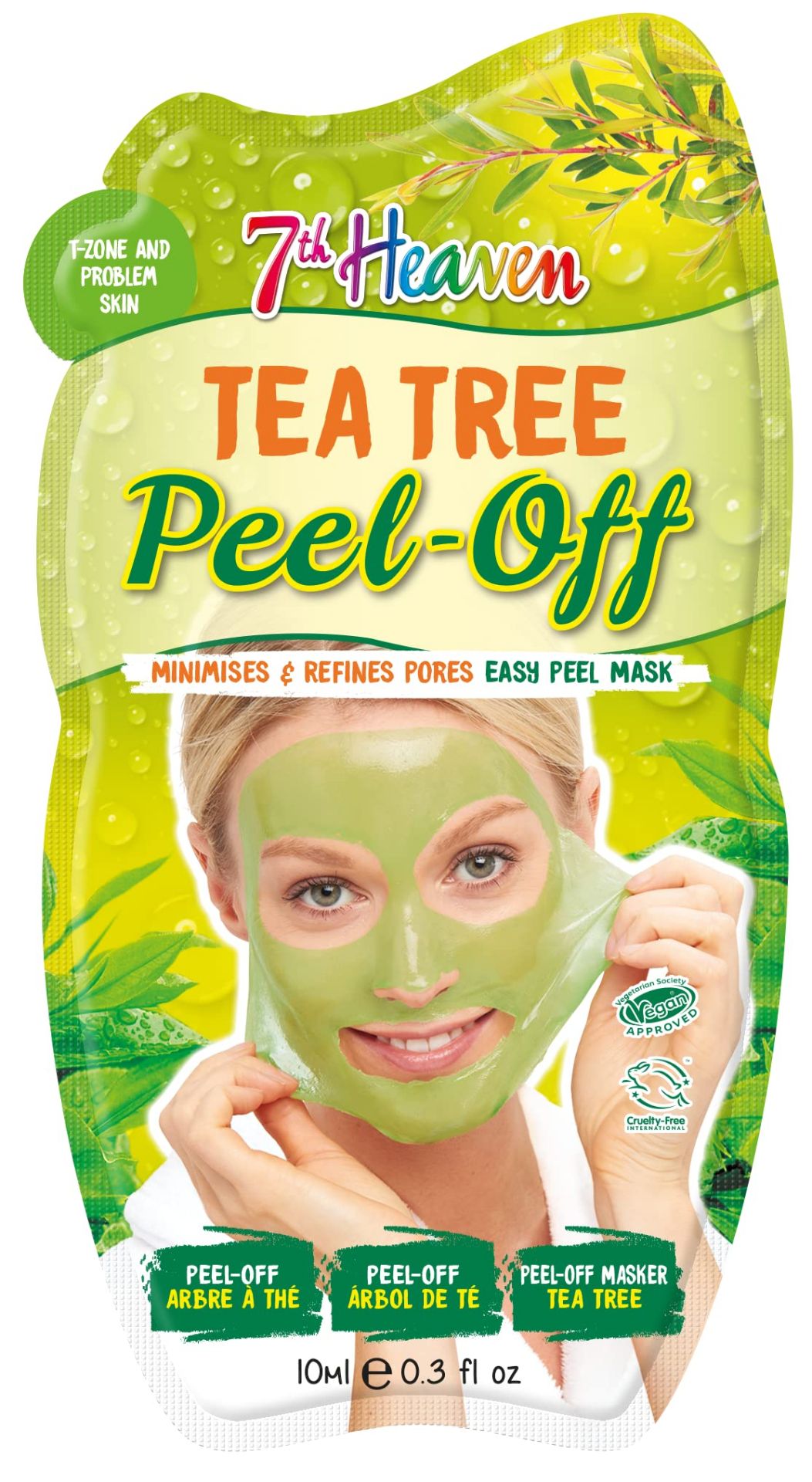 150 X BRAND NEW 7TH HEAVEN TEA TREE PEEL OFF MASKS EBR7