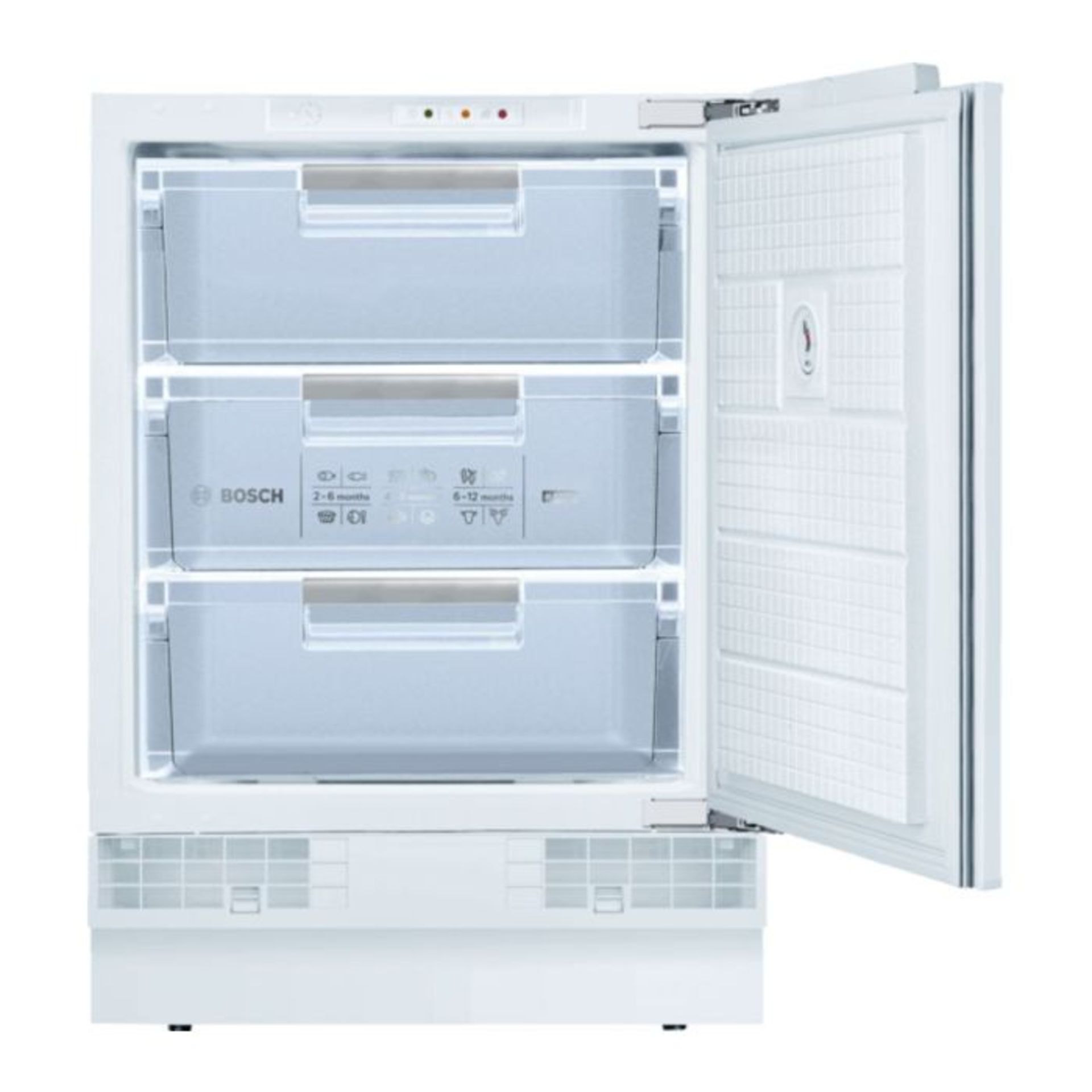 Bosch GUD15AFF0G Built Under Freezer. - H/S. RRP £649.00. Adding new food to the freezer raises