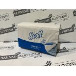 5 X BRAND NEW PACKS OF 15 240 SHEET SCOTT CONTROL BLUE HAND TOWELS R15-9