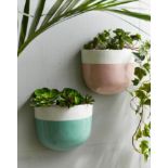 4 X BRAND NEW SETS OF 2 PIECE WALL PLANTERS R5-7