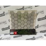 30 X BRAND NEW ULTIMATE MARBLE WALL AND FLOOR MOSAIC TILES R15-10
