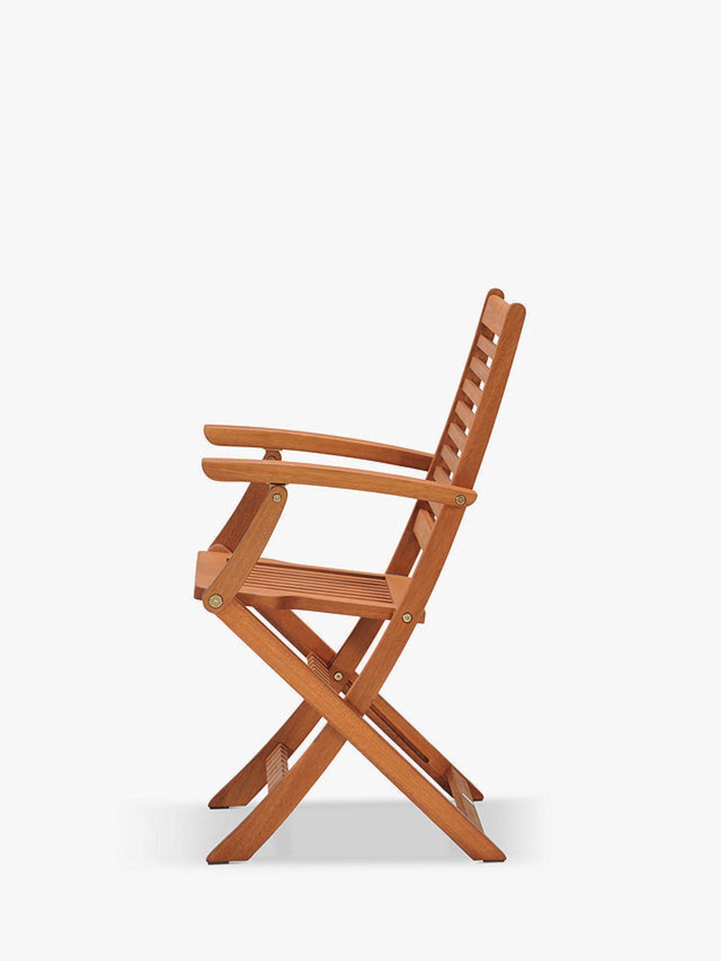 BRAND NEW JOHN LEWIS Folding Garden Armchair, Set Of 2, FSC-Certified (Eucalyptus Wood), Natural. - Image 3 of 3