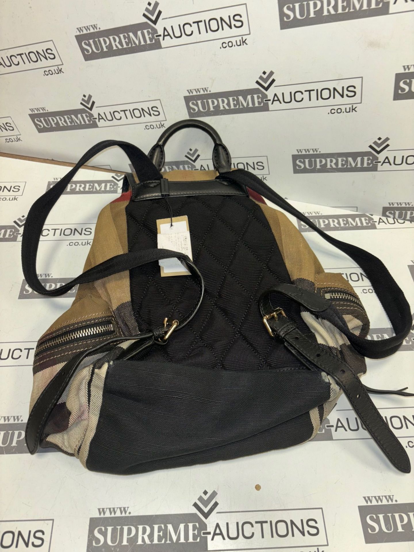 Genuine Burberry Canvas Backpack. RRP £895.00. WITH TAGS - Image 8 of 12